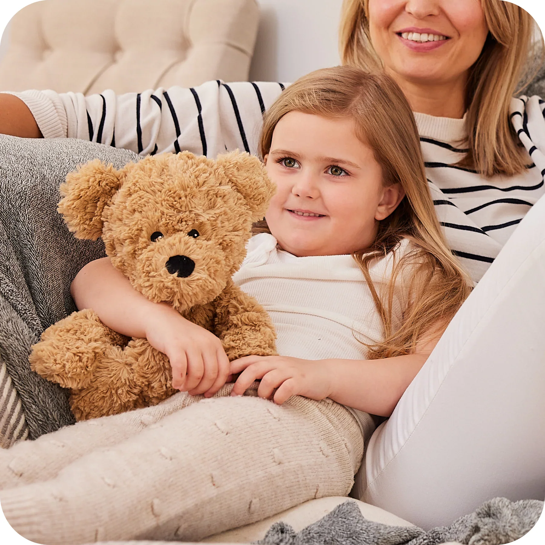 Warmies Brown Curly Bear - Image 6