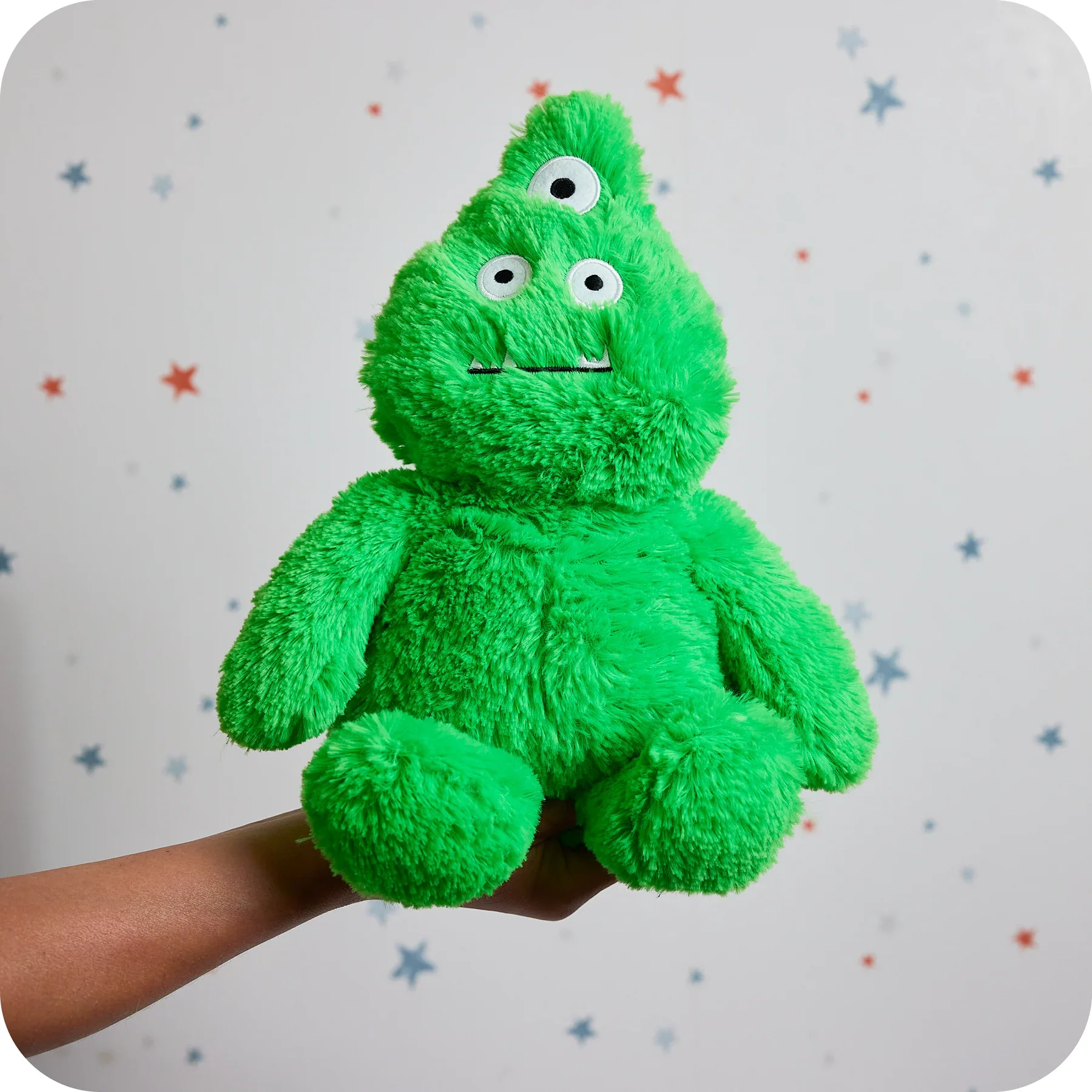 Warmies Plush Bright Green Monster - Image 7
