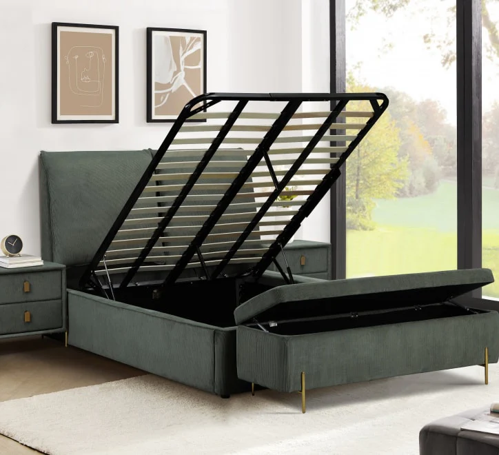 Waterford Double Bed Green 4ft6 - Image 2
