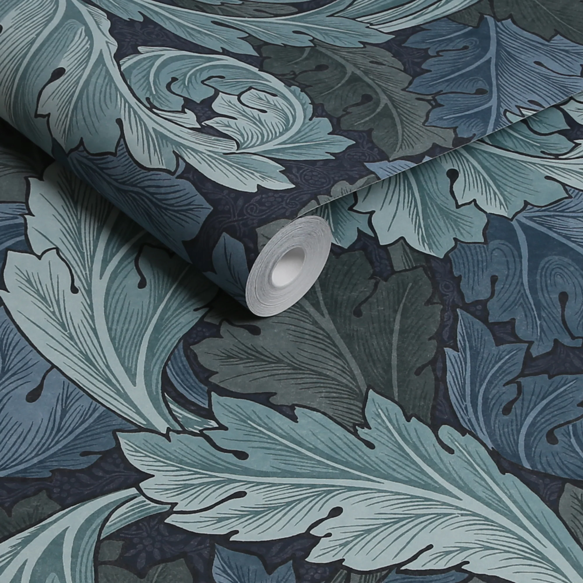 William Morris Wallpaper Acanthus Blue - Image 4