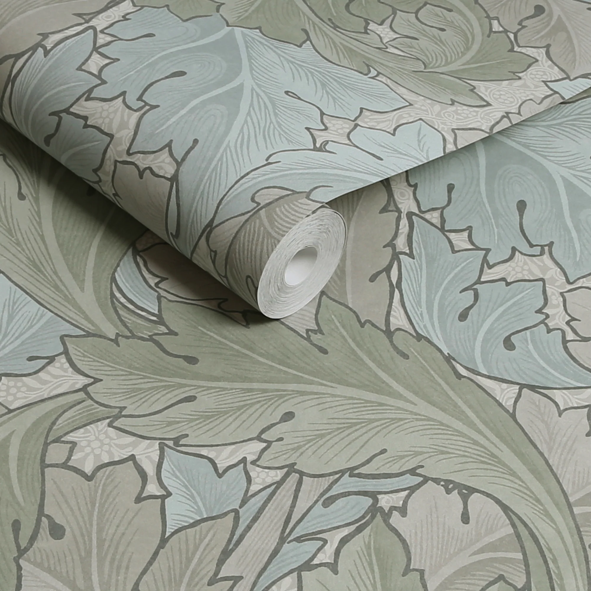 William Morris Wallpaper Acanthus Sage and Duck Egg - Image 3