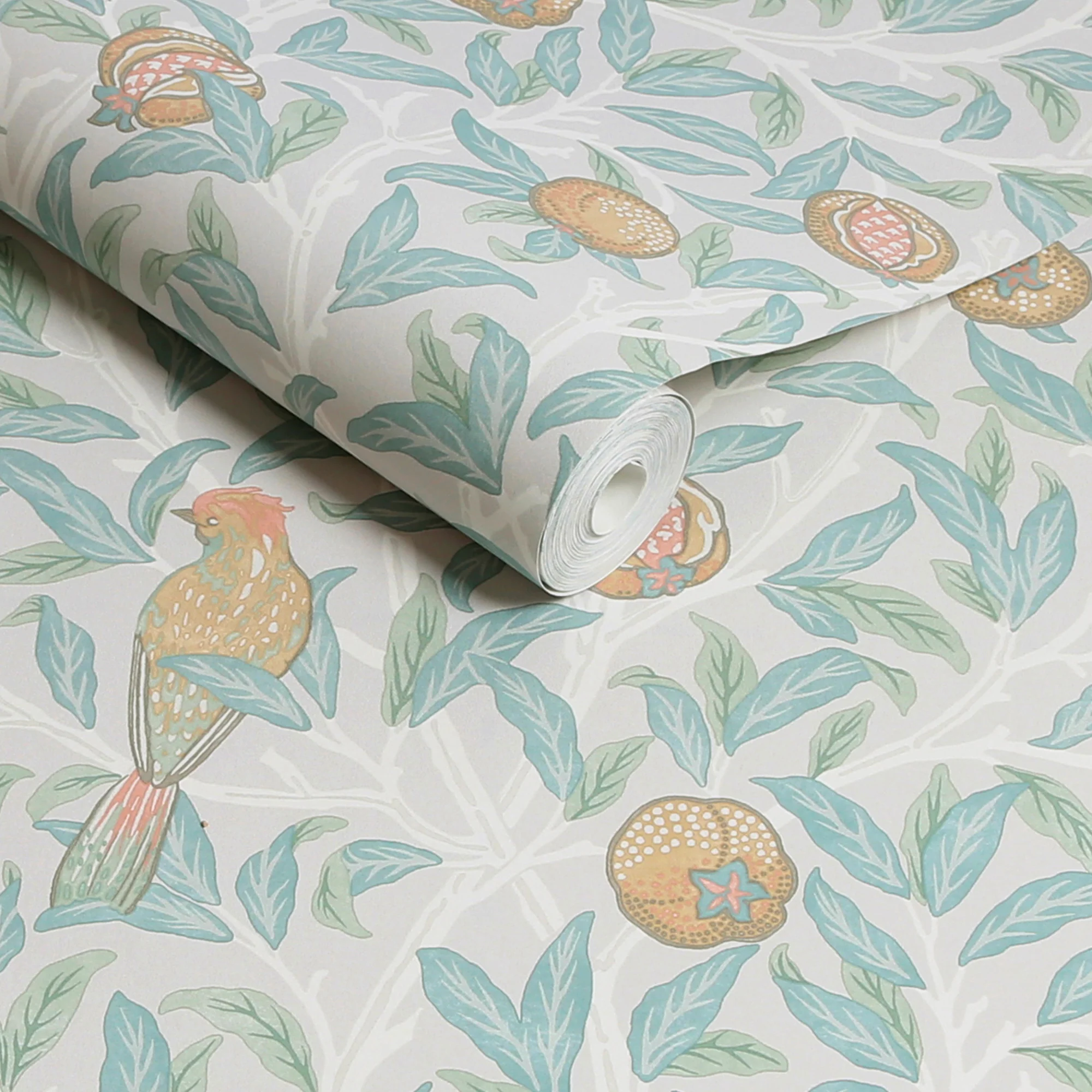 William Morris Wallpaper Bird and Pomegranate Duck Egg - Image 3