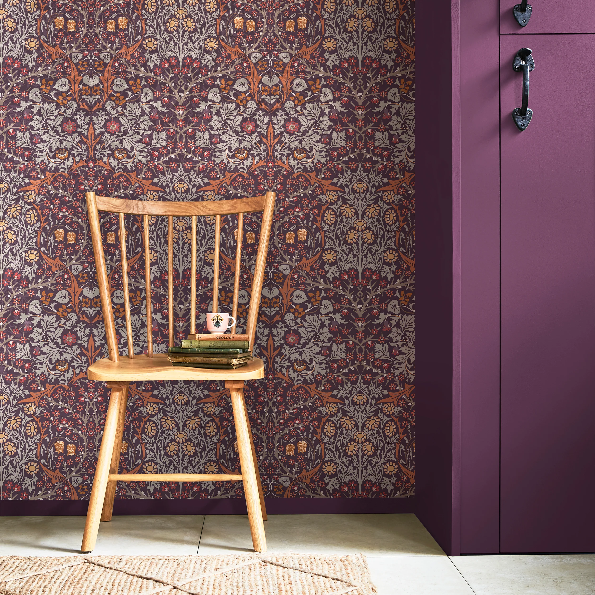William Morris Wallpaper Blackthorn Plum - Image 2