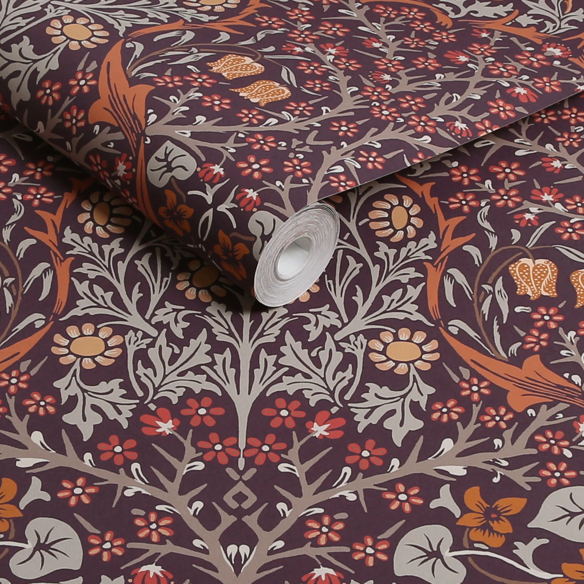 William Morris Wallpaper Blackthorn Plum - Image 3