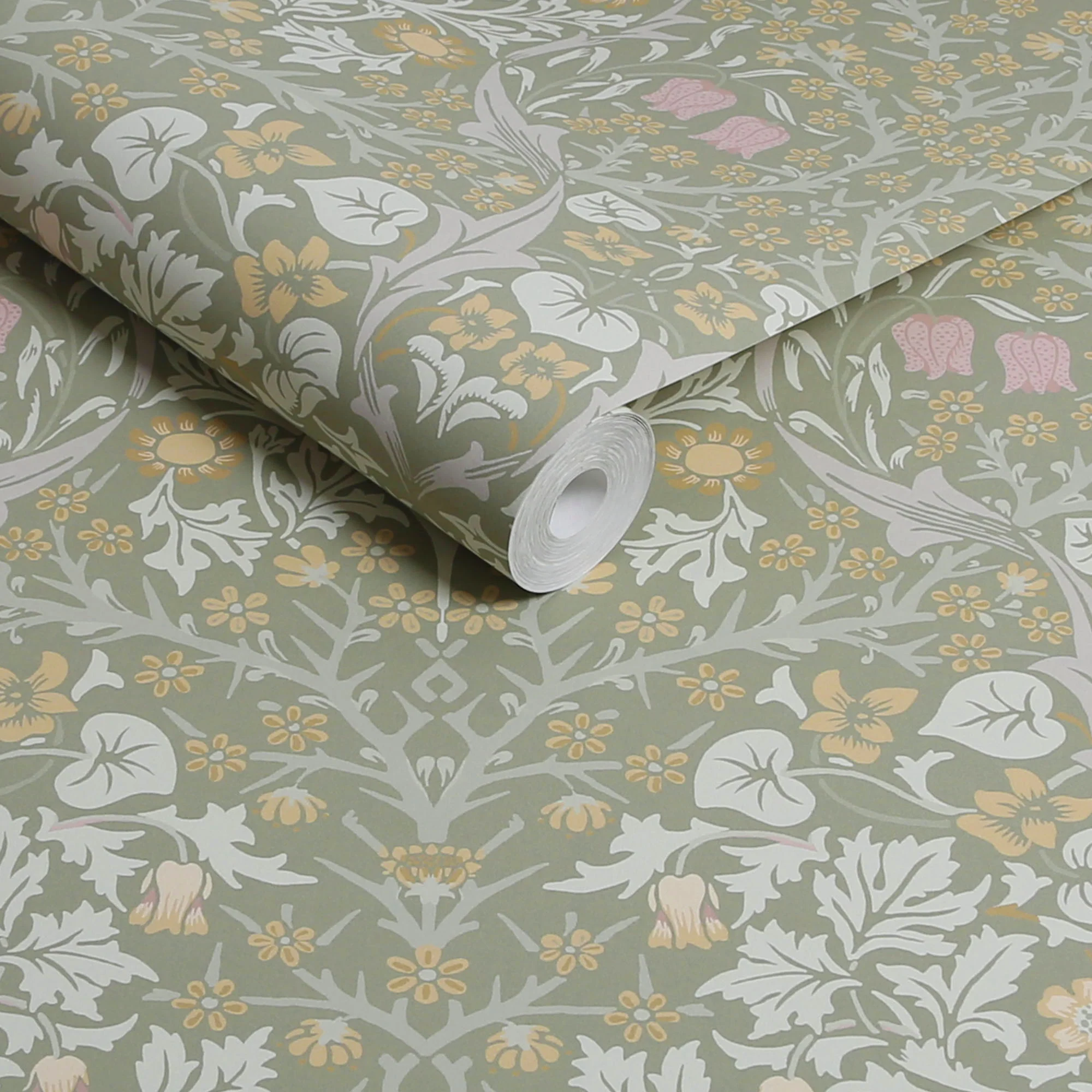 William Morris Wallpaper Blackthorn Sage - Image 3
