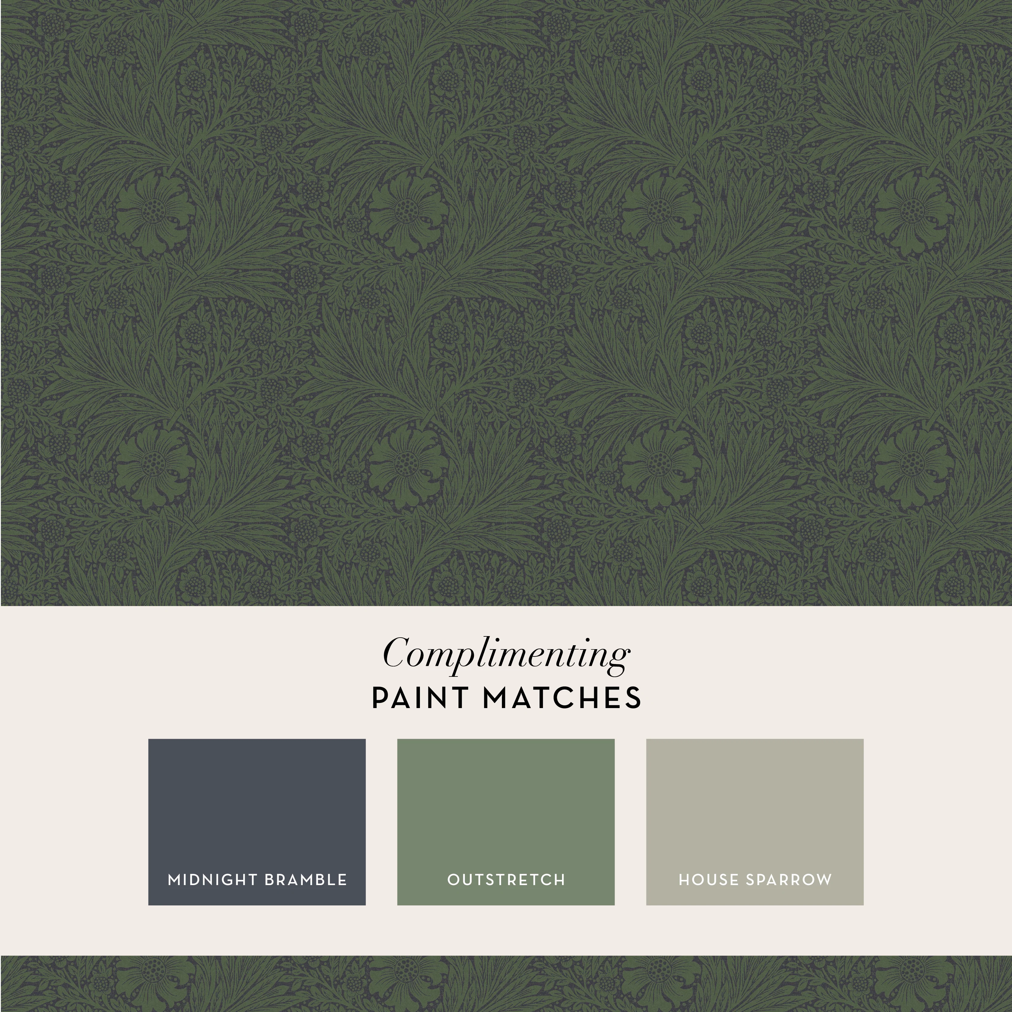 William Morris Wallpaper Marigold Fibrous Green - Image 4