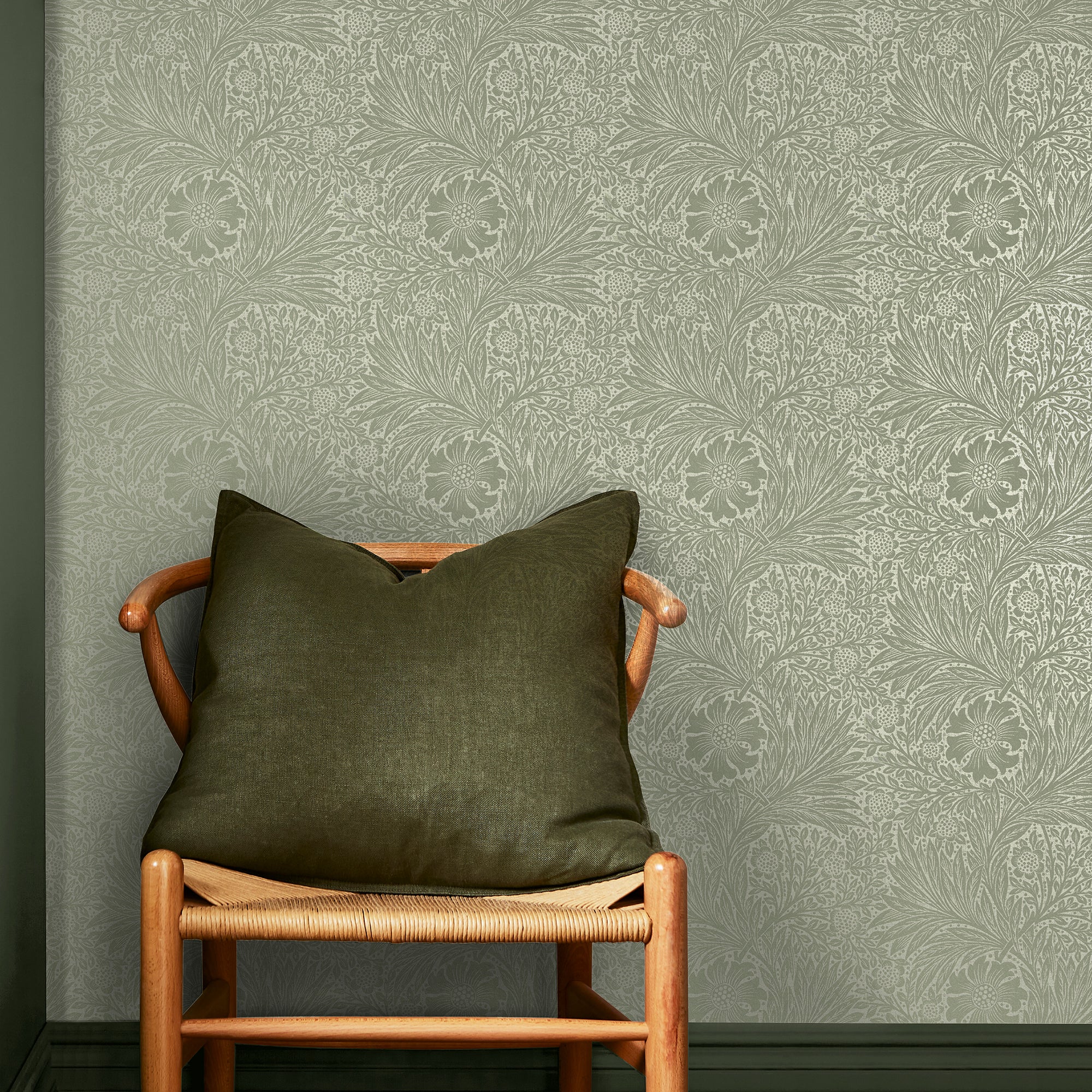 William Morris Wallpaper Marigold Fibrous Sage - Image 2