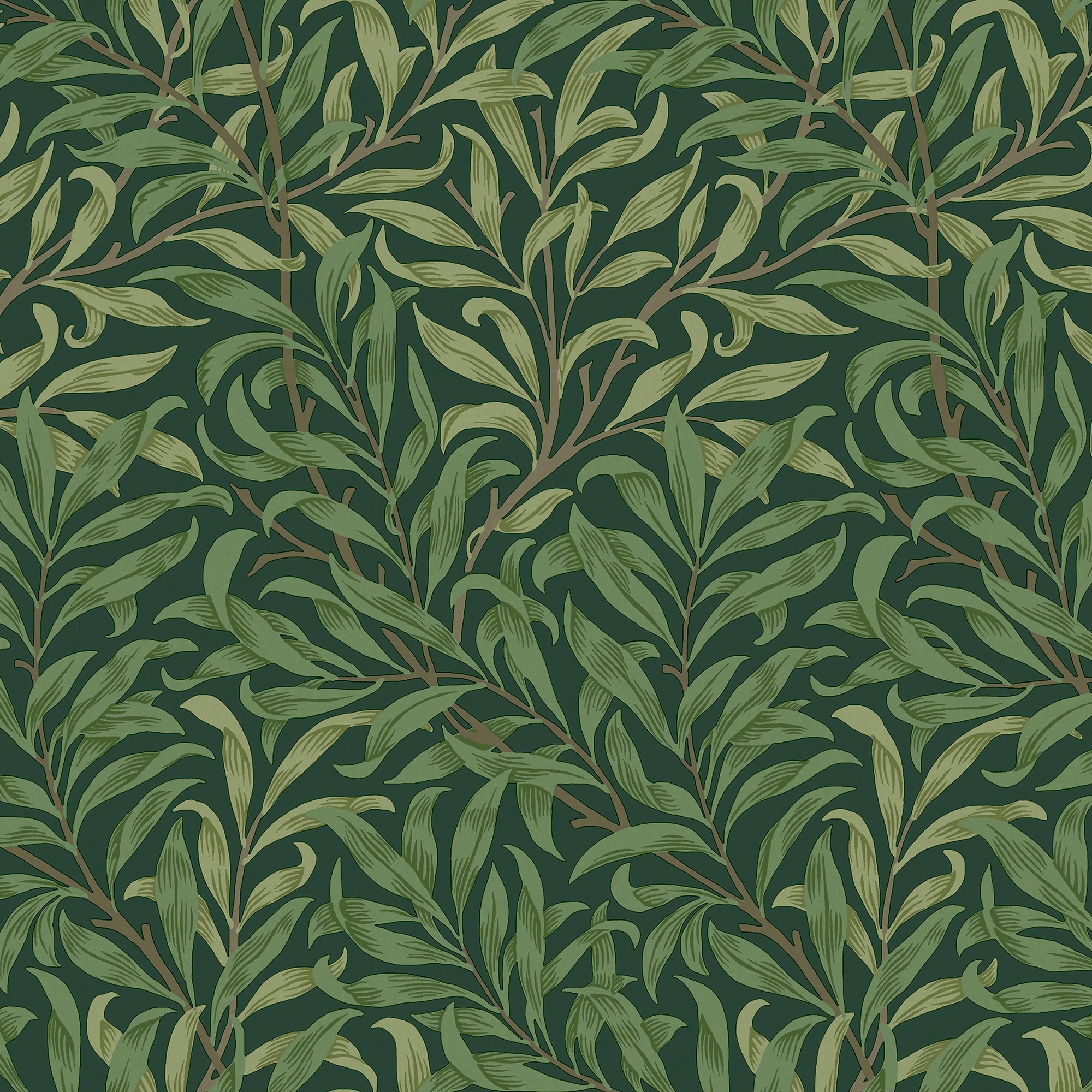 William Morris Wallpaper Willow Bough Deep Green