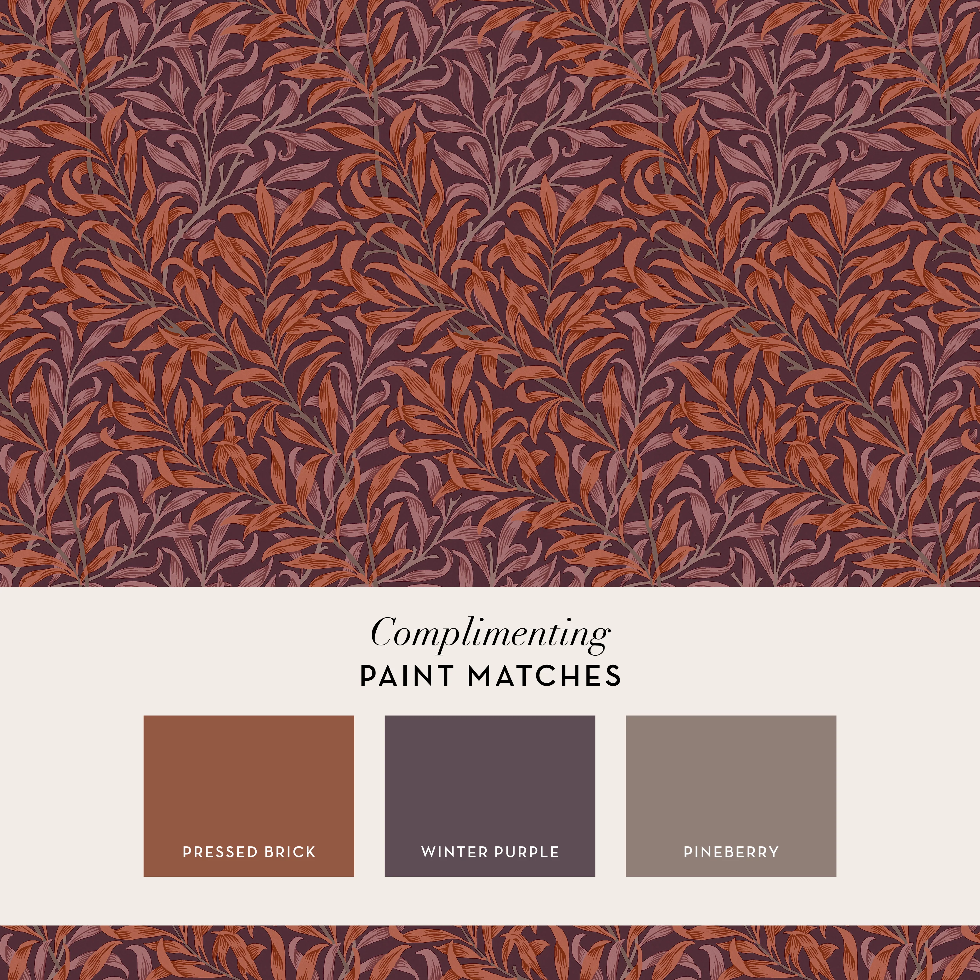 William Morris Wallpaper Willow Bough Plum - Image 4