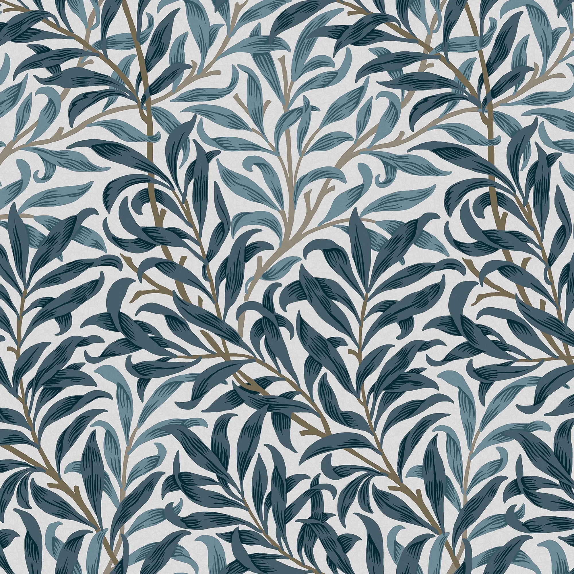William Morris Wallpaper Willow Bough White and Blues