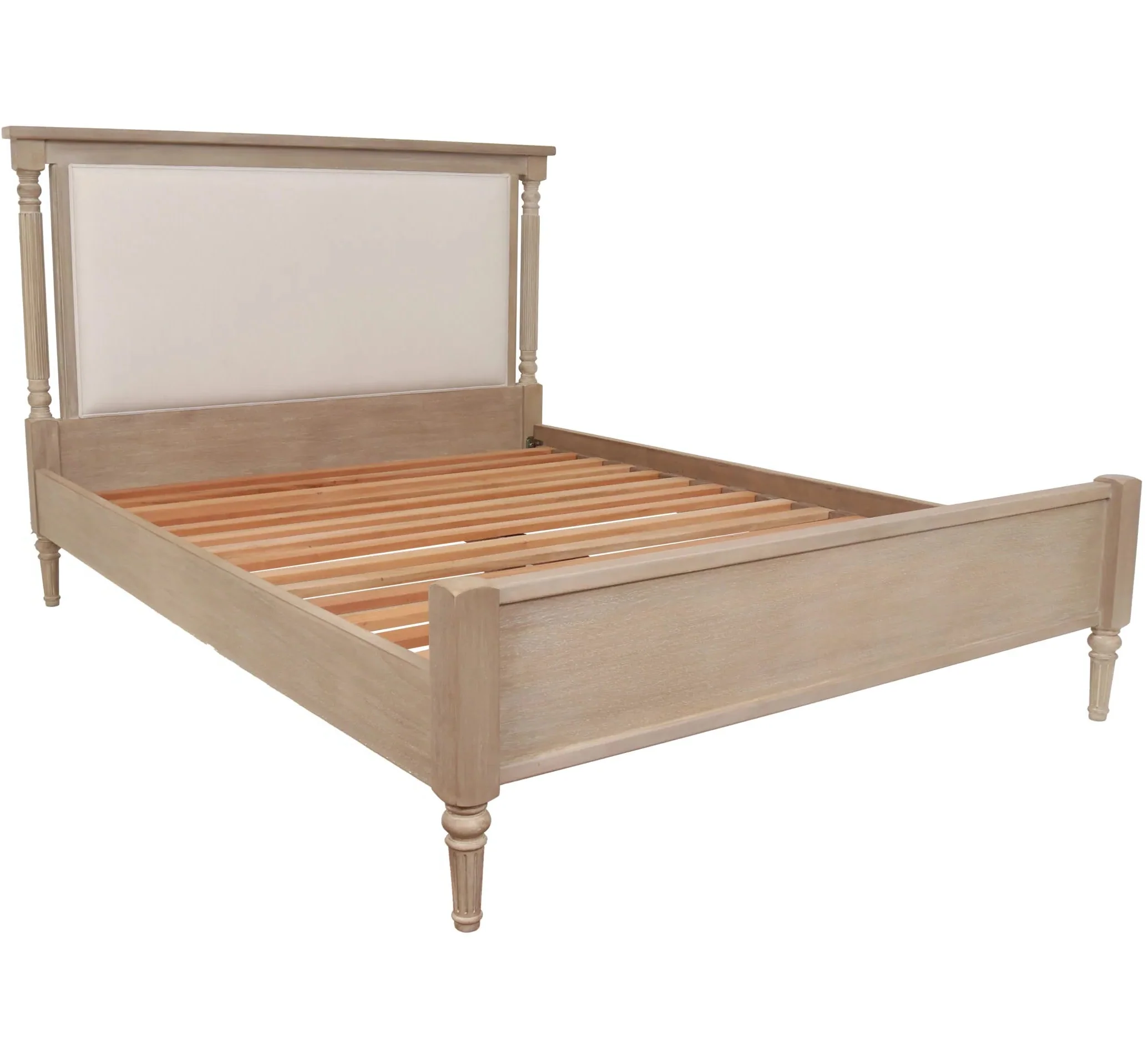 Willow 5ft″ King Size Bed - Timber Wash Wooden Bed Frame | Bedroom Furniture