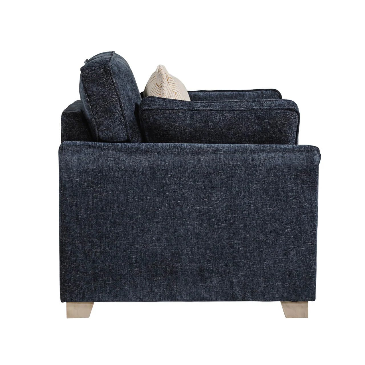 Winnie Accent Chair Navy with Bolster & Scatter Cushions for Modern Living Room Furniture - Image 3