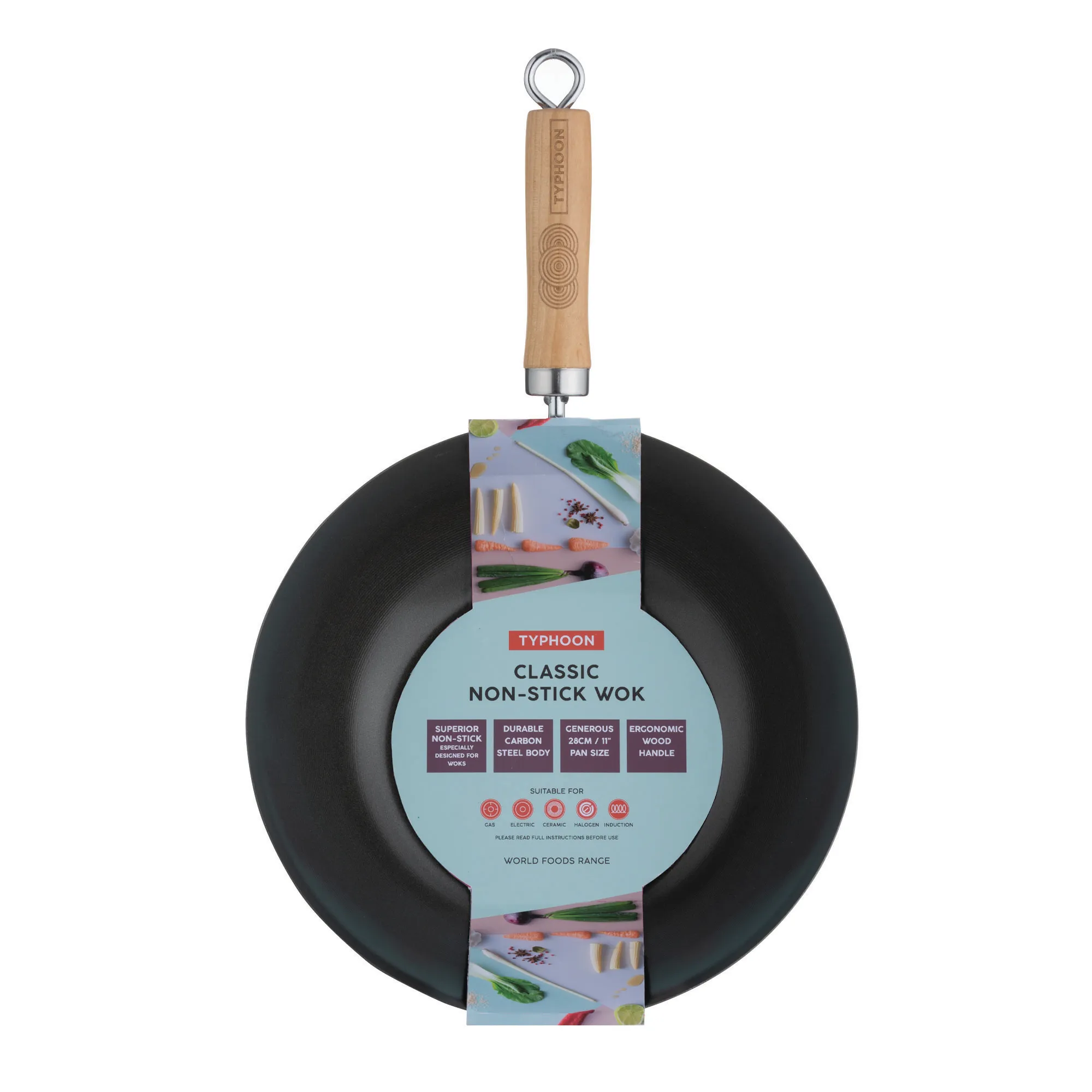 World Foods 28cm/ 11" Wok - Image 2
